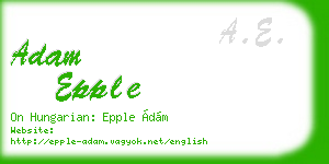 adam epple business card
